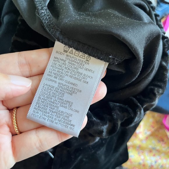 Ecote Jogger Pants Womens Size XS Black Velvet Harem Pull On Urban Outfitters - Picture 7 of 8